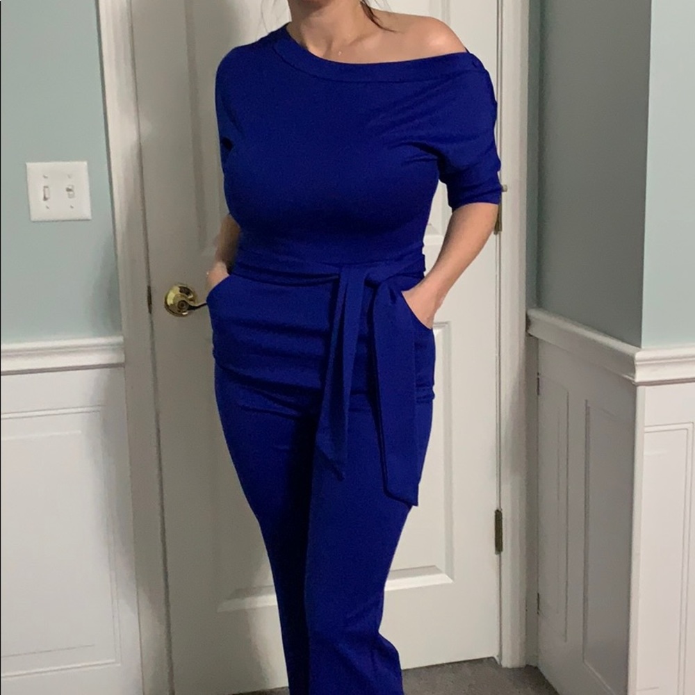 Royal blue jumpsuit